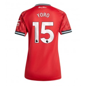 Fotbalové Dres Manchester United Leny Yoro #15 Dámské Domácí Oblečení 2025-26 Krátký Rukáv